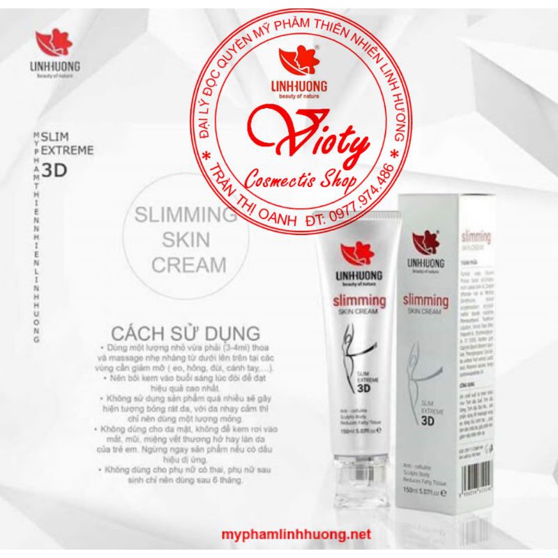 SLIMMING SKIN CREAM KEM TAN MỠ 3D LINH HƯƠNG