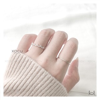 Nhẫn Bạc, Vương Miện Uốn Cong Đính Đá, XoCu
