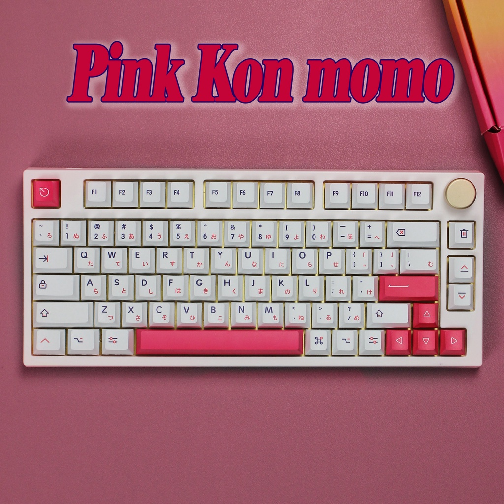 Mua Bộ Phím Rời Kon momo Keycap Pink PBT 131 Cho Bàn Phím Cơ Màu Cherry ...