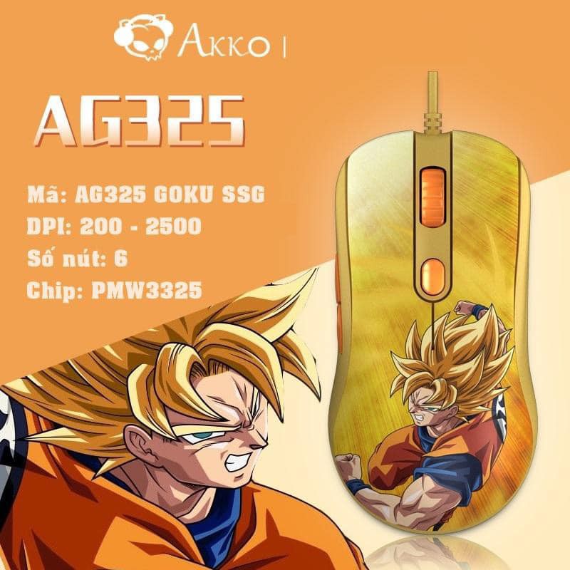 [Mã SKAMSALE03 giảm 10% đơn 200k] Chuột chơi game AKKO AG325 Dragon Ball Super - Hàng chính hãng