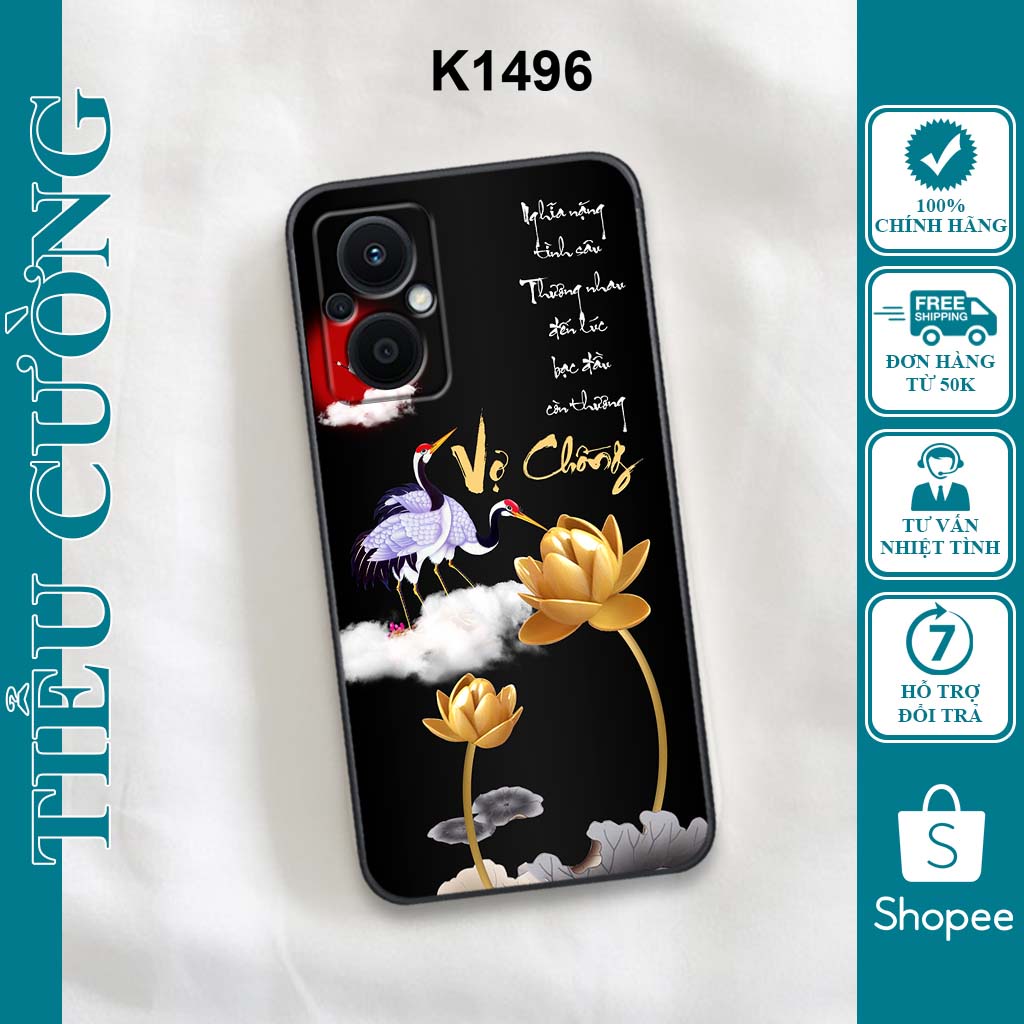 Ốp Oppo Reno 6 5G, Reno 6Z, Reno 6 Pro 5G, Reno 7 5G, Reno 7Z 5G in hình thư pháp RẺ BỀN ĐẸP