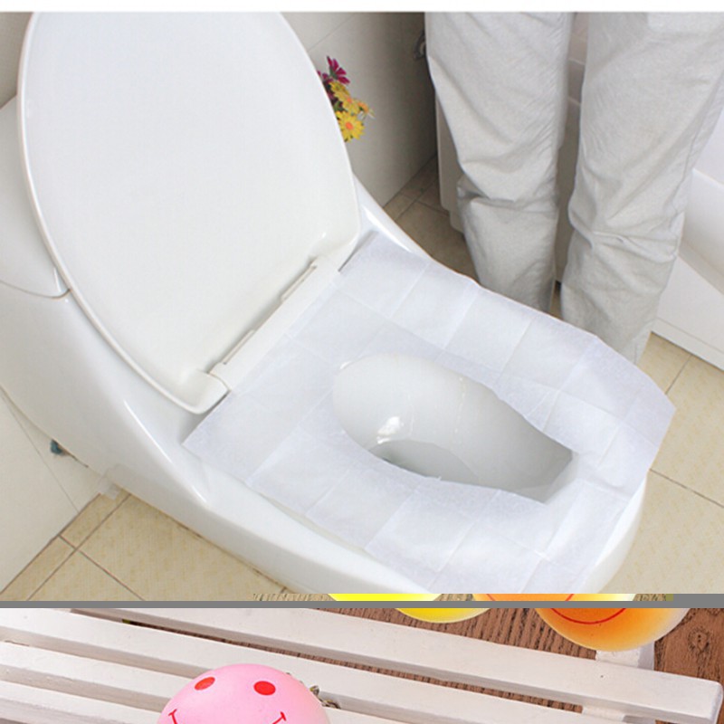 Set 10 tờ giấy lót toilet dùng 1 lần tiện dụng an toàn sức khỏe