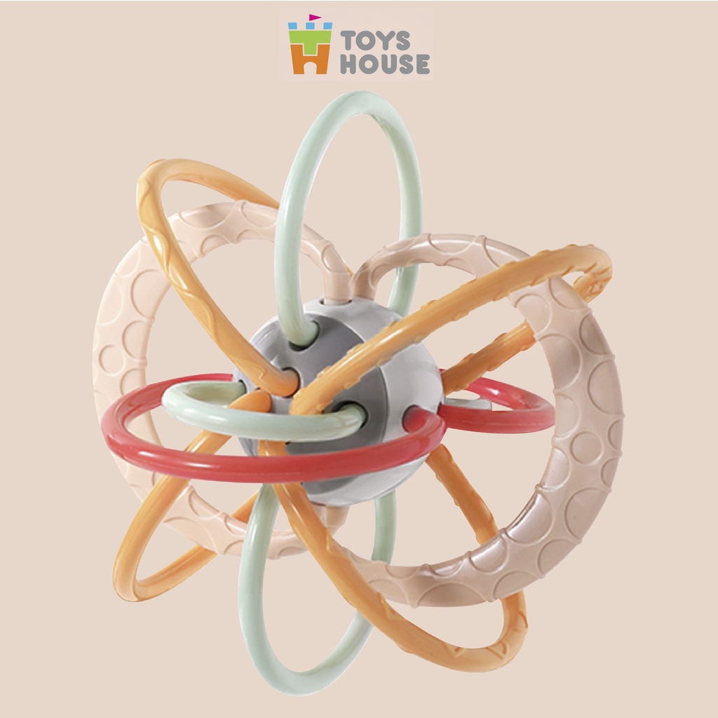 Lục lạc, gặm nướu, xúc xắc đồ chơi tập cầm cho bé - nhựa mềm kết hợp tập cầm cho bé ToysHouse 822-86
