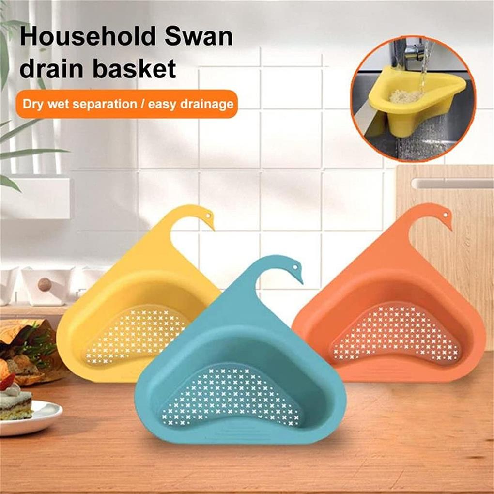 Rổ nhựa thoát nước hình tam giác đựng trái cây/ thức ăn thừa làm sạch nhà hàng/ nhà bếp