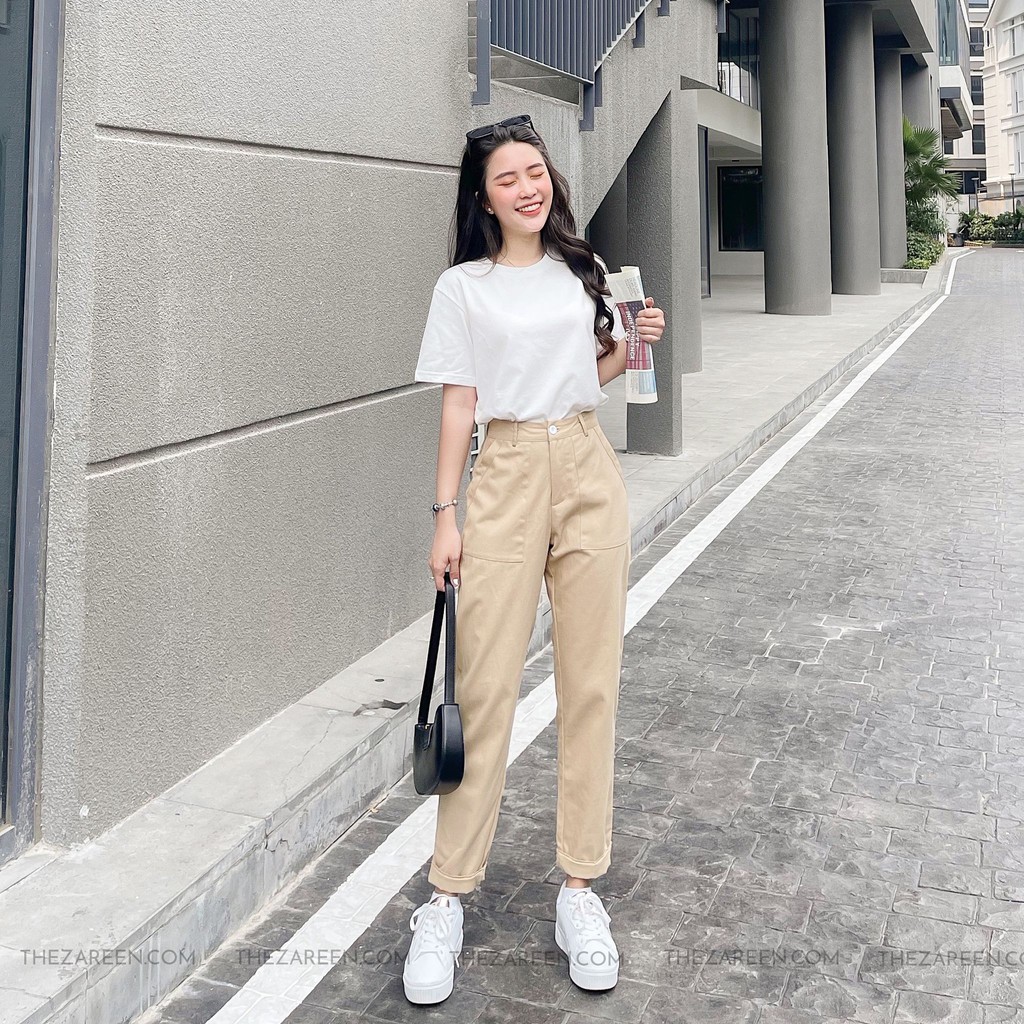 [Mã FADIRECT20 giảm 20K đơn 150K] QUẦN KAKI BAGGY XĂN LAI ZAREEN TRS16 | BigBuy360 - bigbuy360.vn