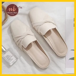 Giày sục nữ mũi vuông kiểu dáng BASIC cực xinh, êm chân HOT TREND