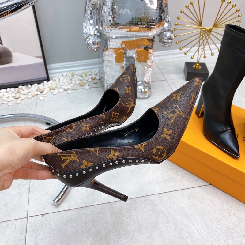 Cao Gót LV Phối Gót Đinh Full Size 35-39  -  By Anh Dinh Phuong