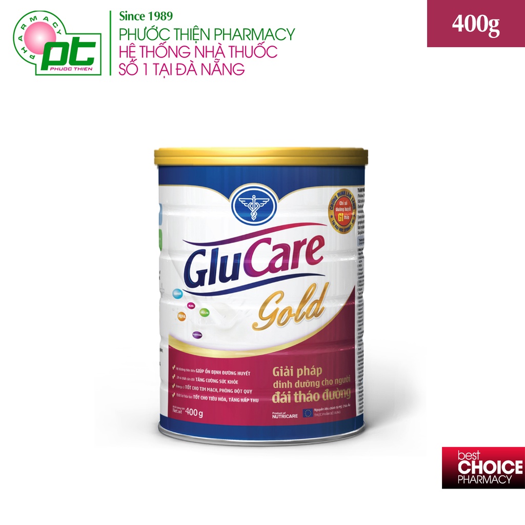 NutriCare GluCare Gold - Sữa Dành Cho Người Tiểu Đường Lon 900g