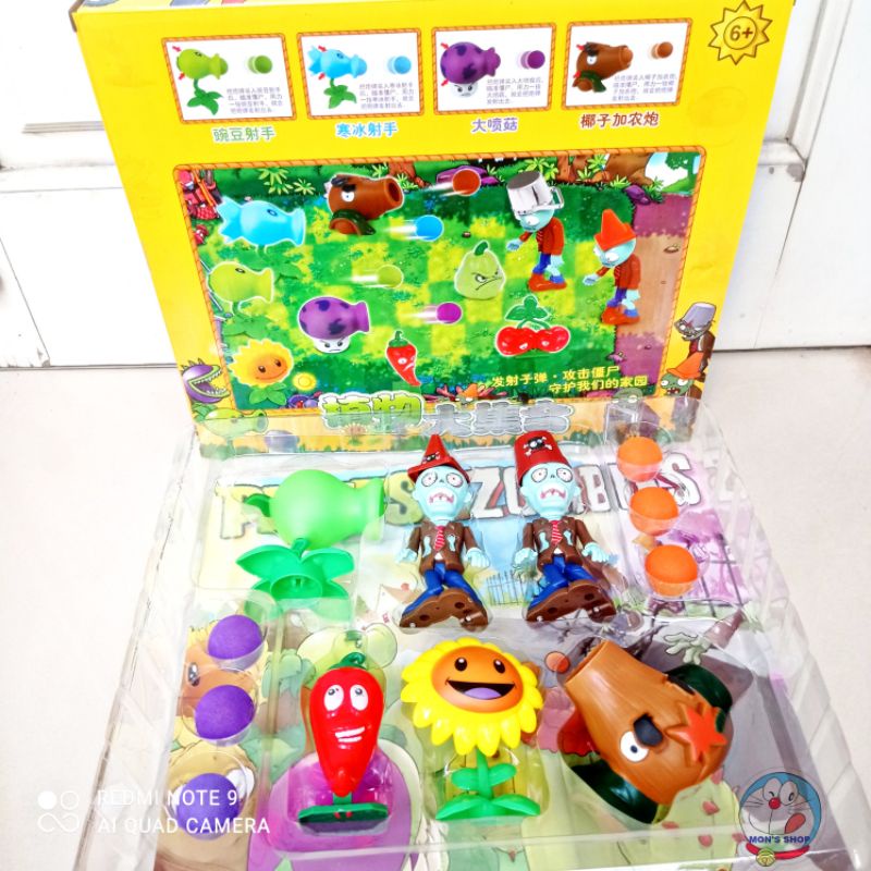 Đồ chơi theo game zombies and plants, hoa quả nổi giận