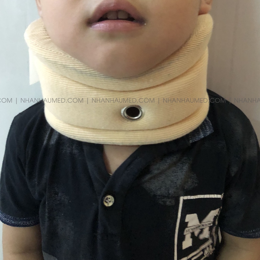 Nẹp Cổ Mềm Linh Hiếu Giúp Cố Định Cổ, Size Nhi Dành Cho Bé