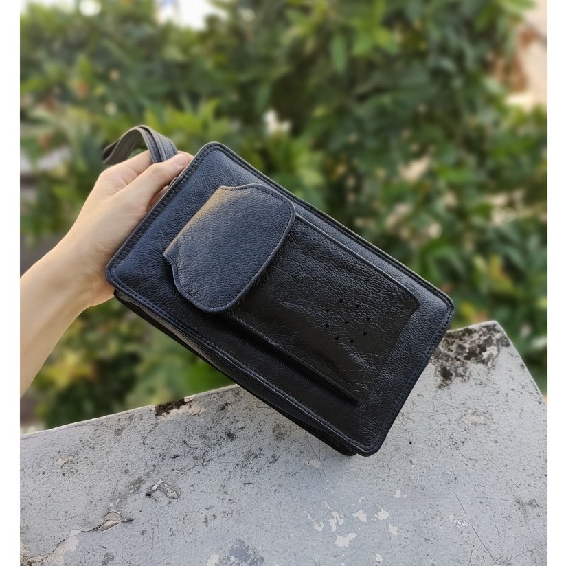 Clutch cầm tay Da thật Second-hand - Đồ Si Bon