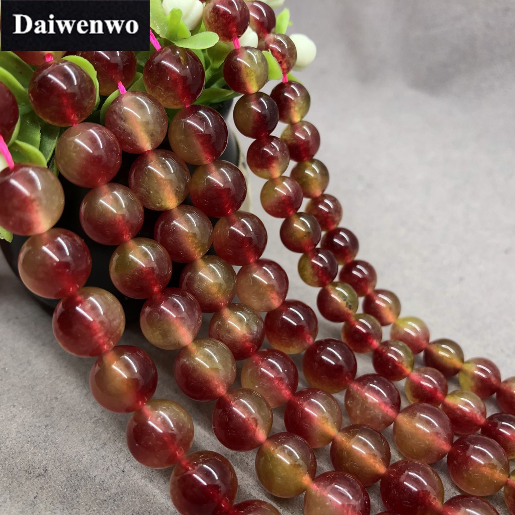 Chuỗi Hạt Đá Tròn Tự Nhiên 4-12mm Dùng Làm Đồ Trang Sức Thủ Công