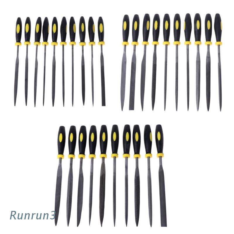 Bộ 10 Dụng Cụ Dũa Chạm Khắc Gỗ / Đá / Kính / Kim Loại / Đá 3 Kích Cỡ
