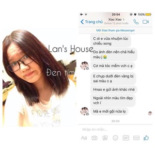 (Đen tím) Thuốc nhuộm tóc