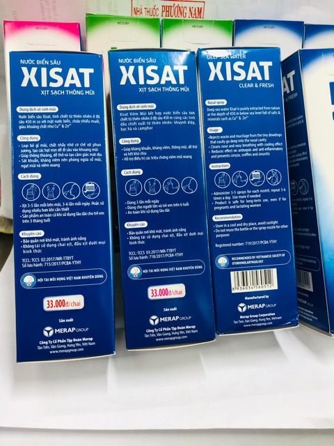 Xịt mũi XISAT nhiều loại(trẻ em và người lớn)-chai 75ml