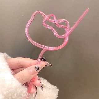 Ống Hút Kiểu Dáng Hello Kitty