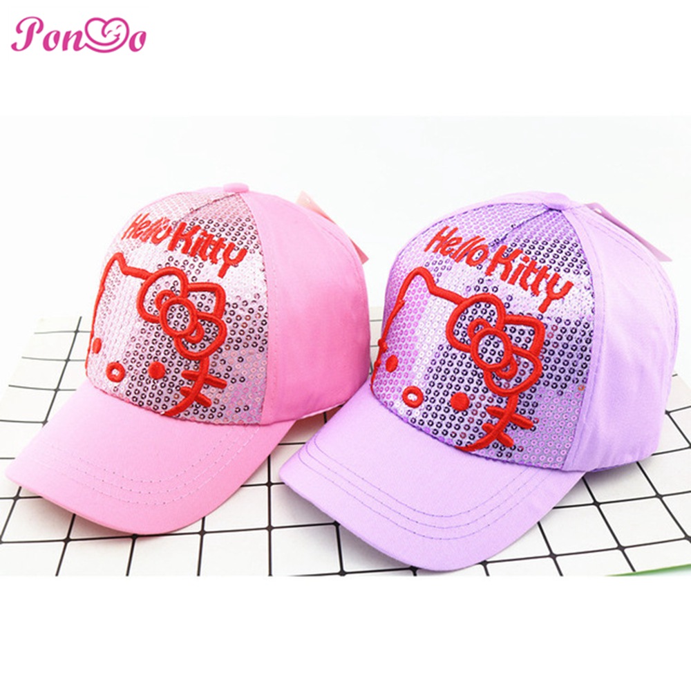 Mũ Lưỡi Trai Hello Kitty xinh xắn Cho Bé Gái Từ 2-8 Tuổi