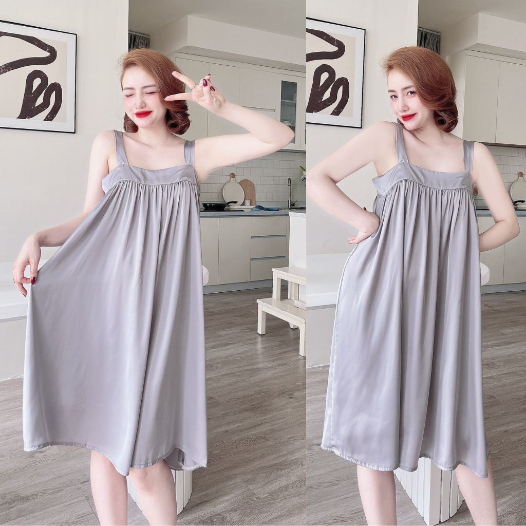 Váy ngủ sexy MIKY Đầm ngủ sexy lụa LATIN Chất Siêu Mát Dáng Siêu Xinh &lt;63kg