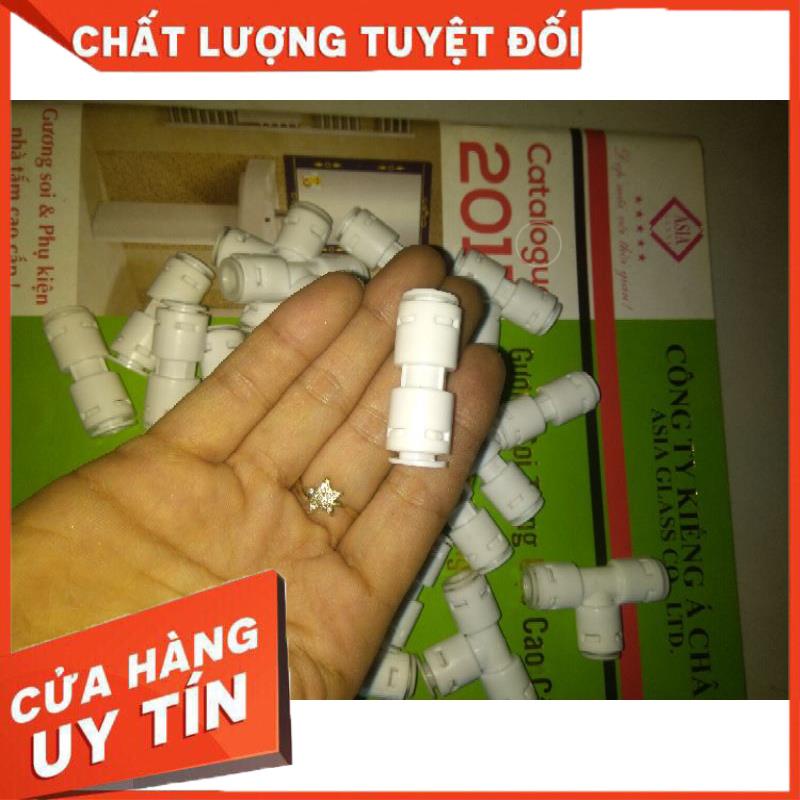 cút nối nhanh dây máy lọc phi 6mm,phi 10mm