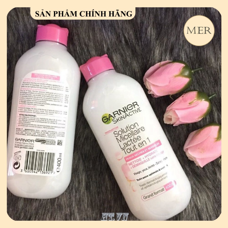 Sữa Tẩy Trang Garnier Skinactive Solution Micellaire Lactée Tout En 1 400ML