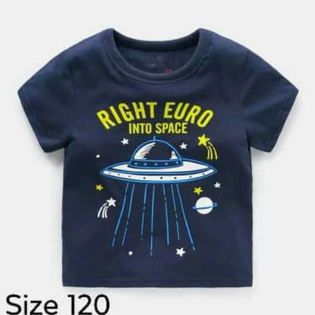 3 chiếc Áo phông Right Euro bé trai 100% cotton xuất khẩu Anh quốc
