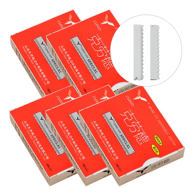 Set 50/100 lưỡi dao cạo râu Meisha C0013A bằng thép không gỉ an toàn