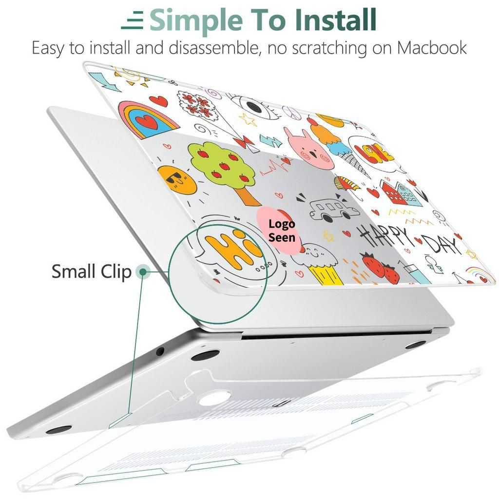 Ốp Điện Thoại Cho MacBook Pro13 14 15 16inch Air13.3 13.6 M2 M1 Chip A2681 A2338 A2337 A2179 A1932 A1466 Touch Bar A1706 A1708 A2159 A1989 A2289 A2251