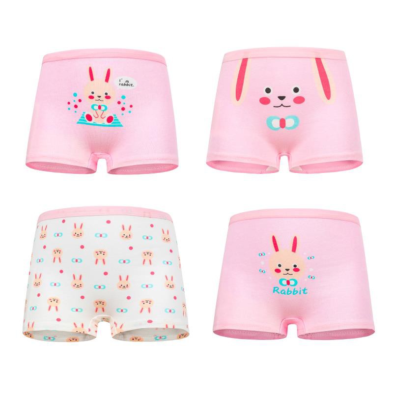 Set 4 Quần Lót Cotton Xinh Xắn Dành Cho Bé Gái