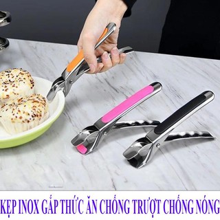 Kẹp Inox Gắp Đồ Nóng, Kẹp gắp Inox, Kẹp gắp đá, thức ăn đa năng inox