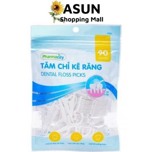 Tăm Chỉ Kẽ Răng Pharmacity Gói 90 Cây