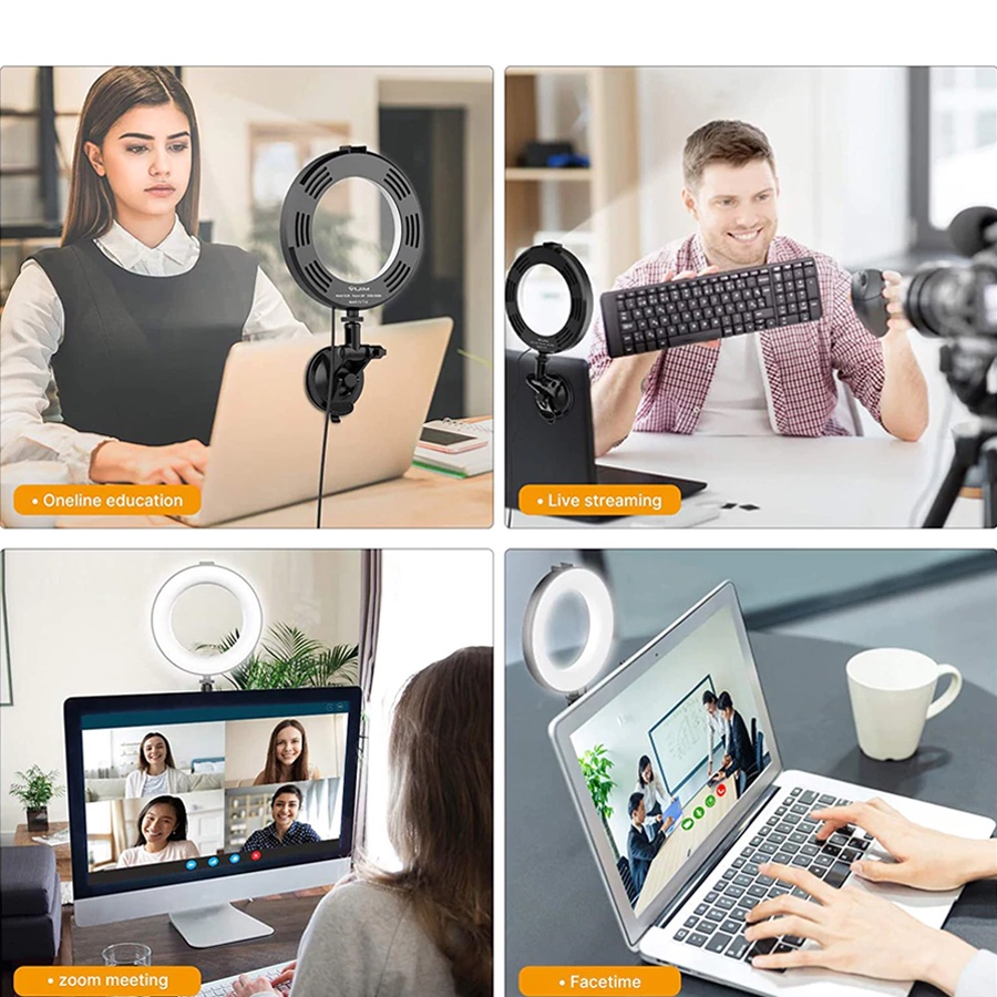 VIJIM CL05 - Đèn LED Trợ Sáng Livestream Dành Cho Laptop, Nhiệt Độ Màu 3200-6500K | Hàng Chính Hãng