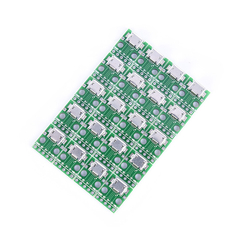 Breezegently 20pcs micro usb to DIP 2.54mm adapter connector module board panel female  NOVEL