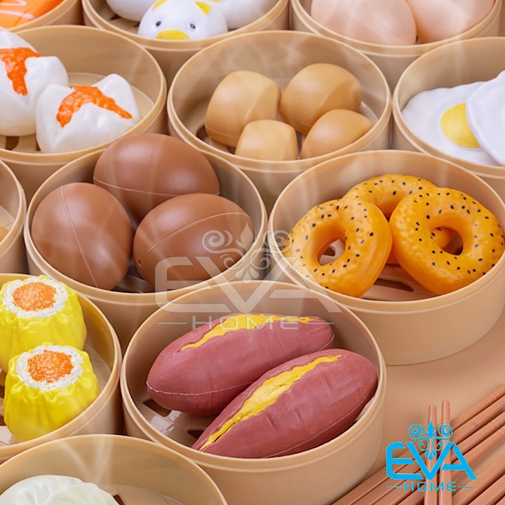 Bộ Đồ Chơi Nấu Ăn Dimsum 84 Chi Tiết Cho Bé / Set Đồ Chơi Dimsum