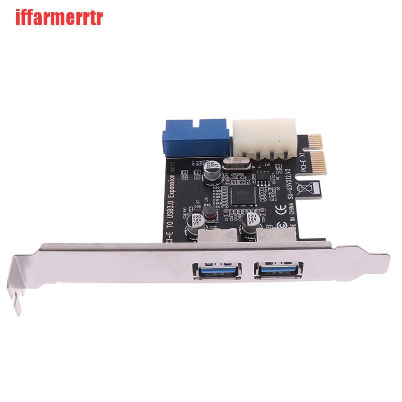 {iffarmerrtr}PCI express USB 3.0 2 ports front panel with control card adapter 4 Pin & 20 pin LKZ