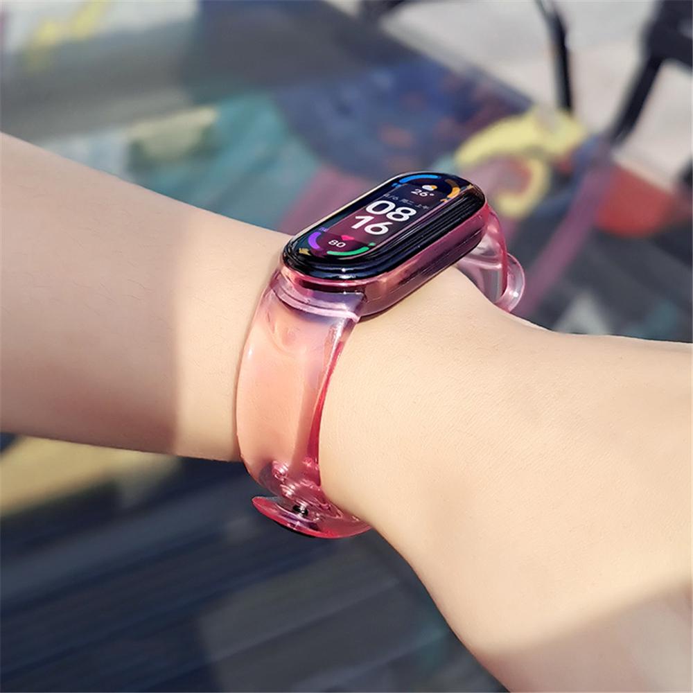 MYRONGVN Dây Đeo Silicon Cho Đồng Hồ Thông Minh XIAOMI Band 6 5 4 3
