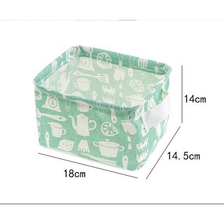Giỏ đựng đồ size nhỏ bằng vải canvas