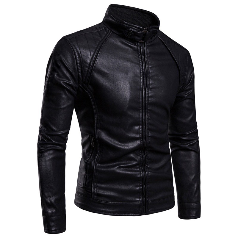 Áo khoác nam Áo khoát nam da lót lông có túi trong hàng chuẩn bao đẹp