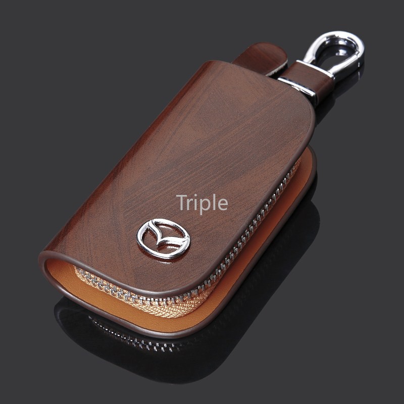 Bao da đựng chìa khóa xe ô tô chống mất cho Mazda CX5 CX7 CX3 CX4 CX9 RX MX Mazda 2 3 5 6 8