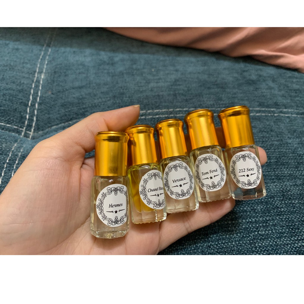 【HOT】Tinh dầu nước hoa Dubai thiết kế chai lăn mini dùng thử 3ml dành cho nam