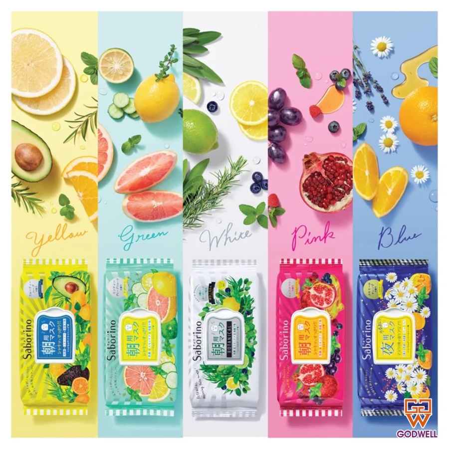 Mặt nạ buổi sáng hương trái cây BCL Saborino Morning Facial Sheet Mask