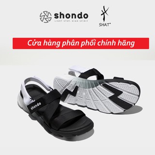 Giày sandal shondo F6 sport ombre đế đen trắng F6S0110