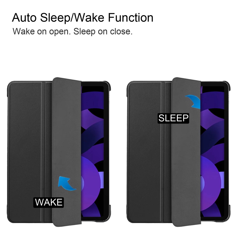 Ốp Máy Tính Bảng Bằng Da PU Cứng Cho iPad Air 5 2022 5th Generation A2588 A2589 A2591 10.9 inch 4 10.9"