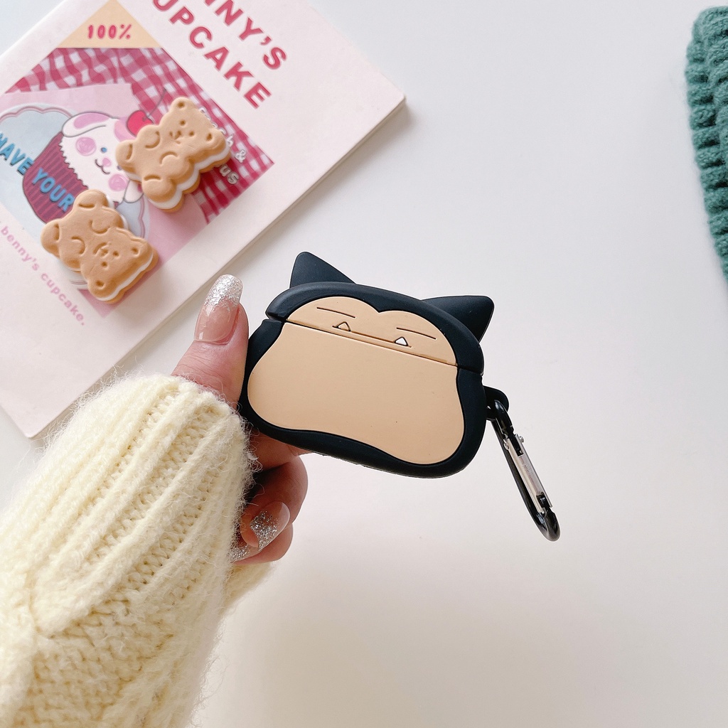 Vỏ bảo vệ hộp sạc tai nghe SPRISE bằng silicon họa tiết hoạt hình dễ thương thích hợp cho Airpods AirPod 3
