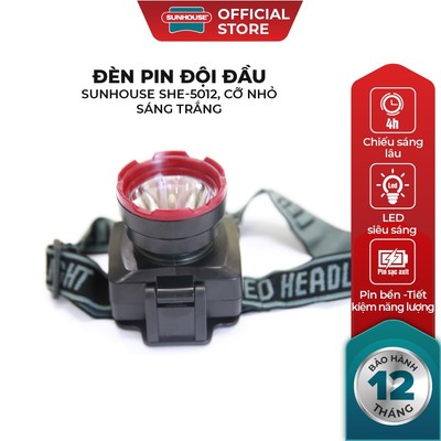 Đèn Pin Đội Đầu SUNHOUSE Cỡ Nhỏ She 5012