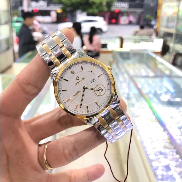 Đồng Hồ Nam Sunrise DM784SWA [ Chính Hãng Full Box ] Sapphire Chống Xước - Chống Nước