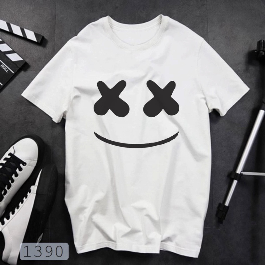 Áo thun nam nữ  tay lỡ unisex form rộng Mặt Cười Hàn Quốc Siêu Đẹp Màu Đen áo phông basic tee mùa hè A55 | BigBuy360 - bigbuy360.vn