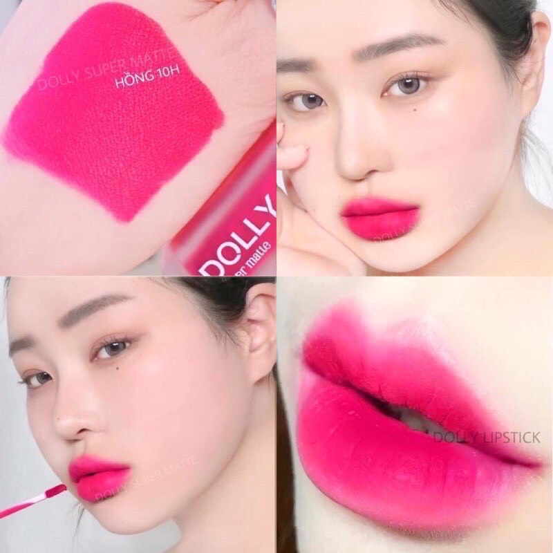 Son kem lì Dolly Super matte, không chì lâu trôi