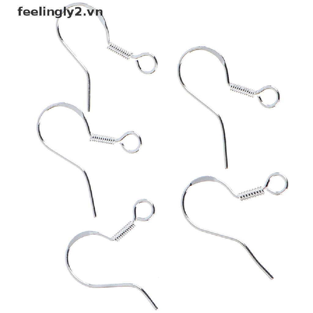 Bộ 50 Bông Tai Mạ Bạc Hình Quả Bóng DIY