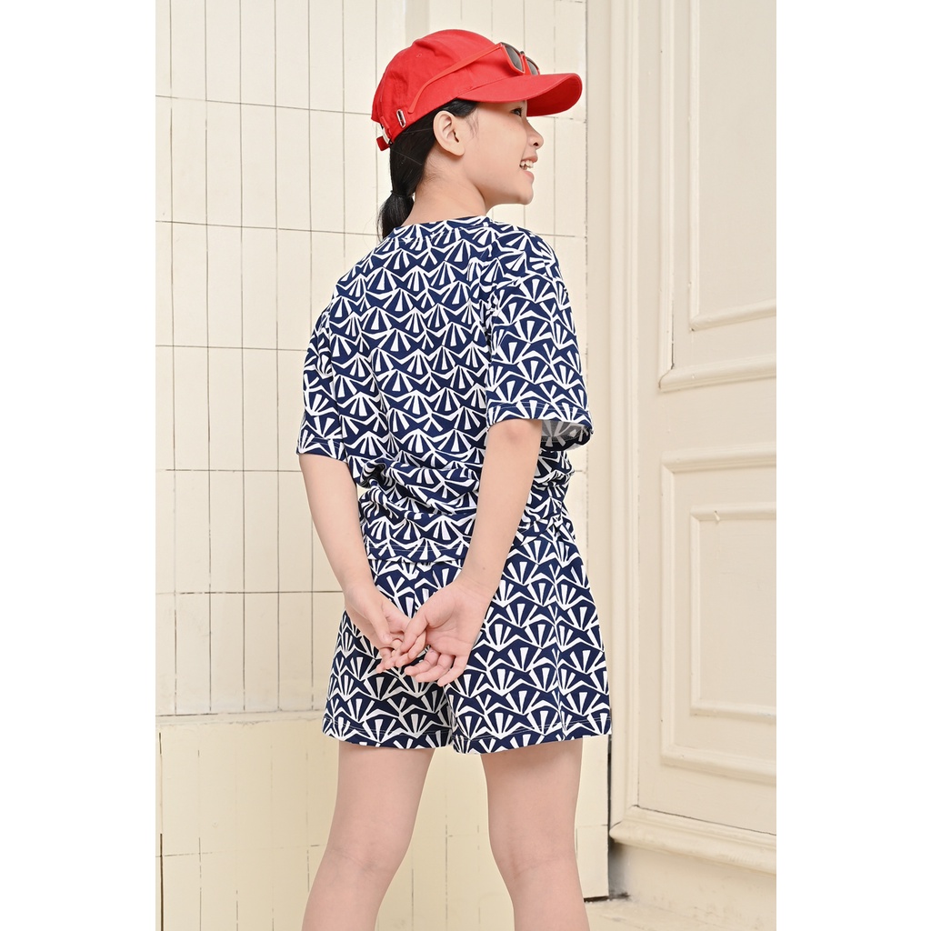 Đồ bộ bé gái thiết kế Jookyli vải thun, phong cách cá tính màu tím than Healthy 94G0967