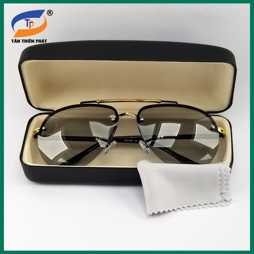 Mắt kính nam nữ đổi màu đi ngày và đêm  0540DM - Kính mát tròng kính trong suốt, chống tia UV, form ôm mặt